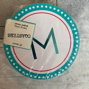 NWT "Letter M" Coasters